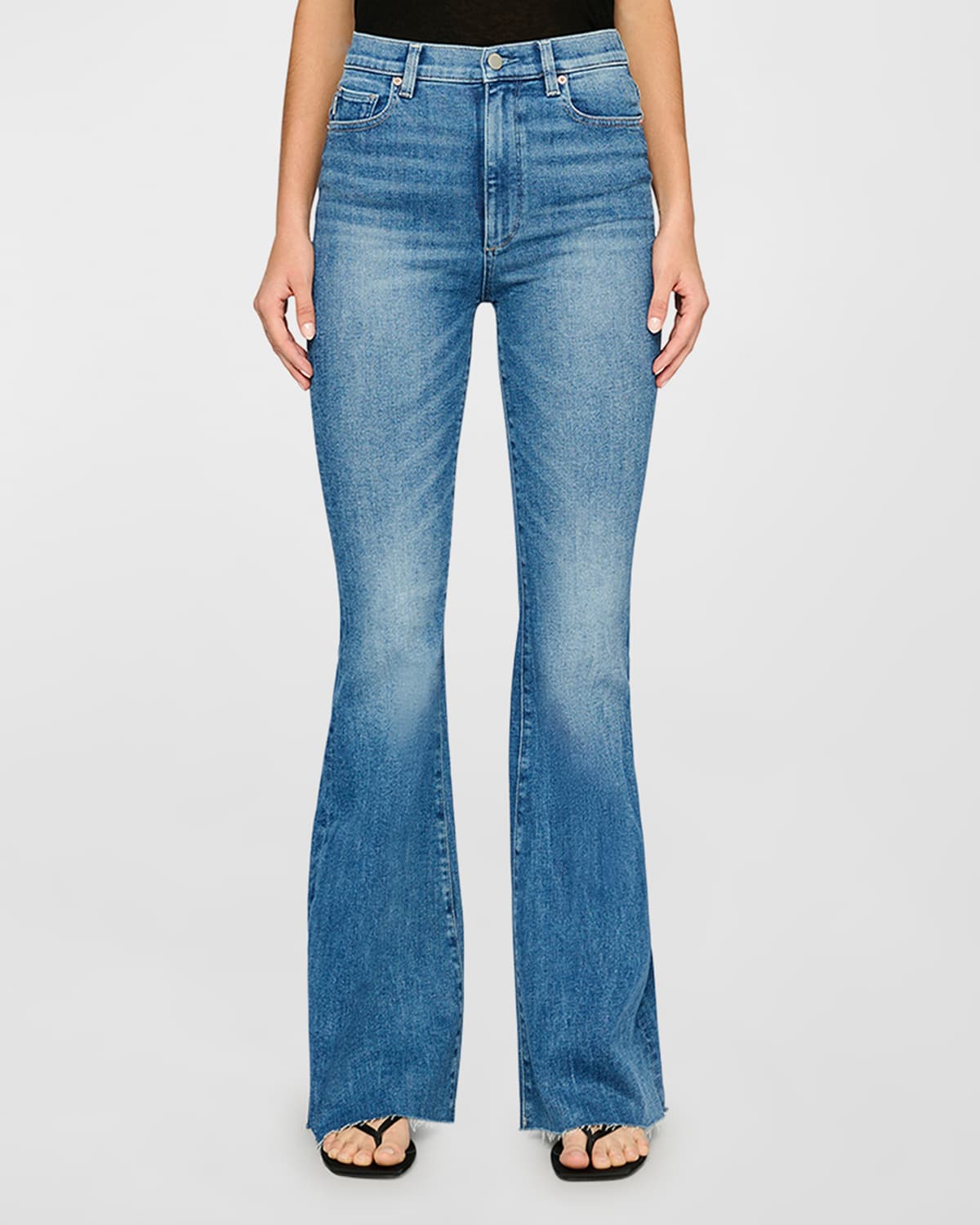 Shop Dl1961 Rachel Flare Ultra High Rise Instasculpt Jeans In Driggs