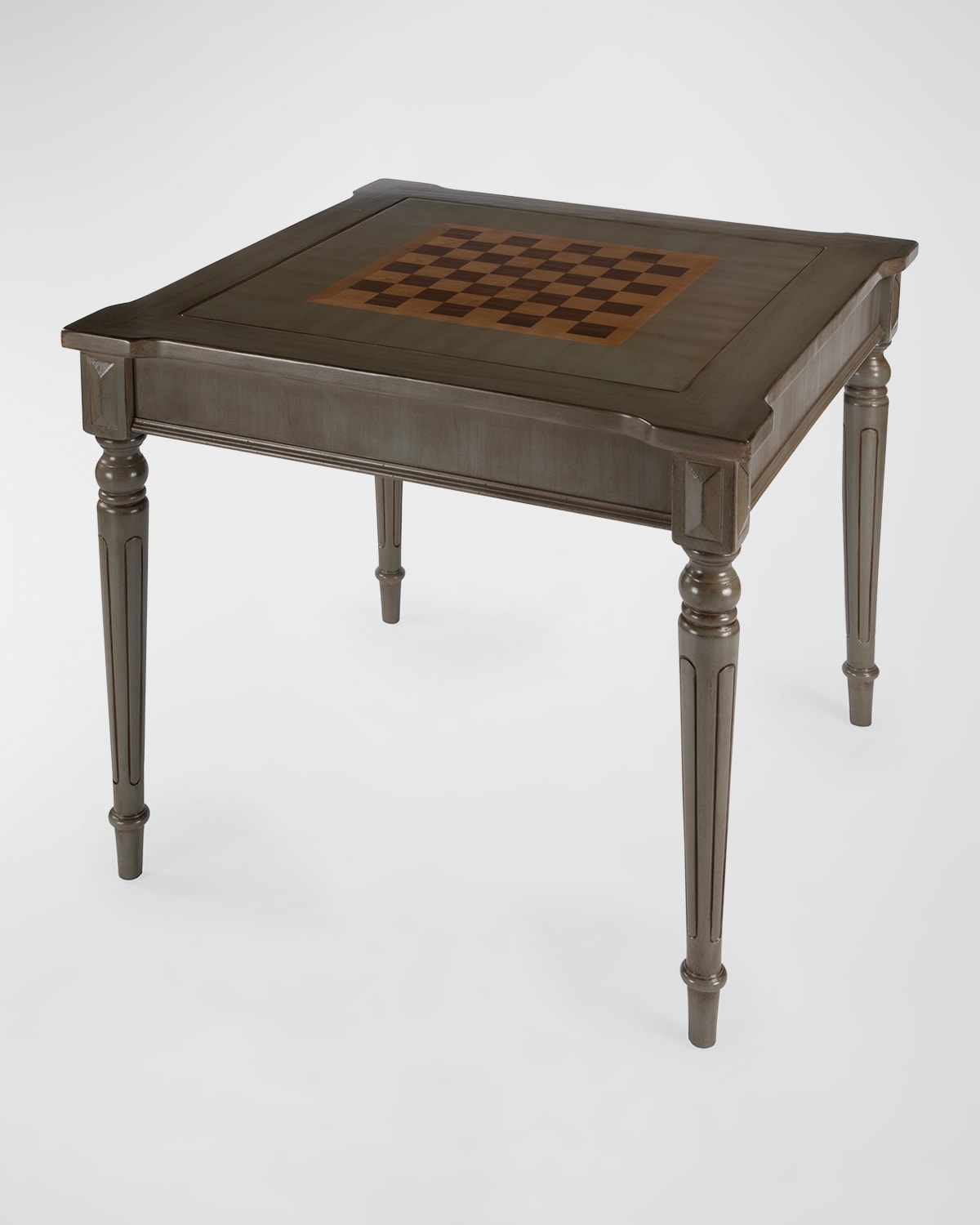 Shop Butler Specialty Co Vincent Game Table In Silver Satin