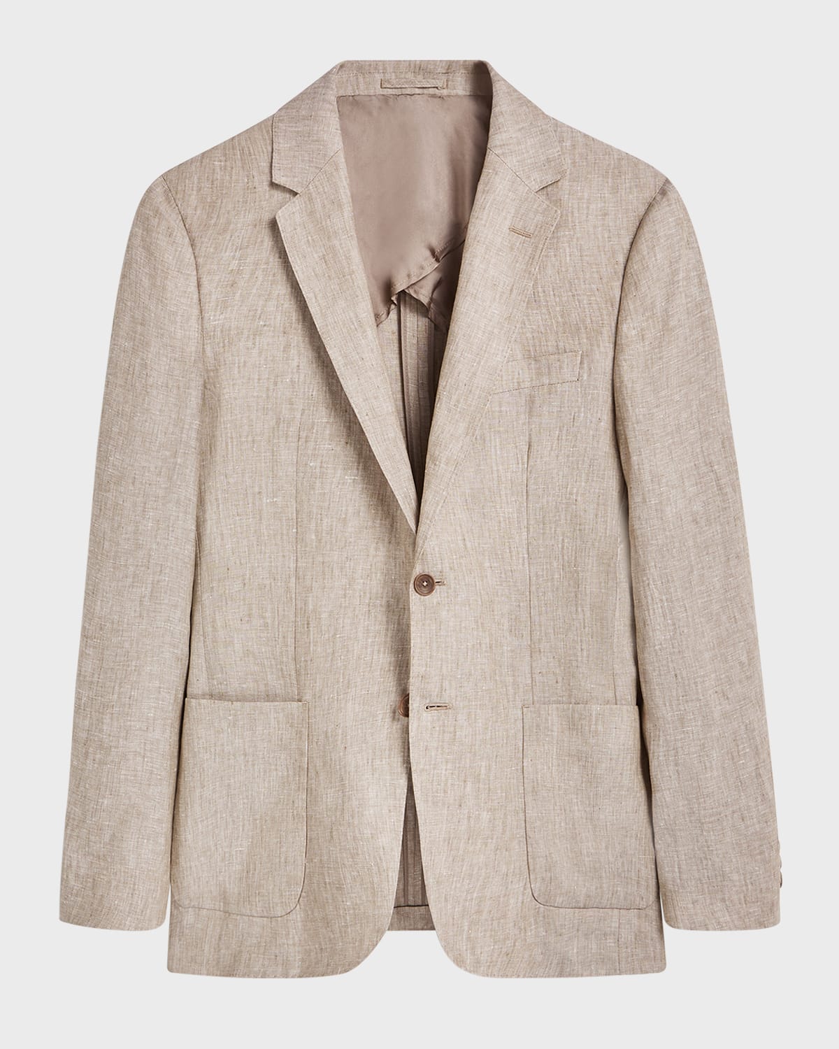 Bugatchi Linen Blazer In Sand