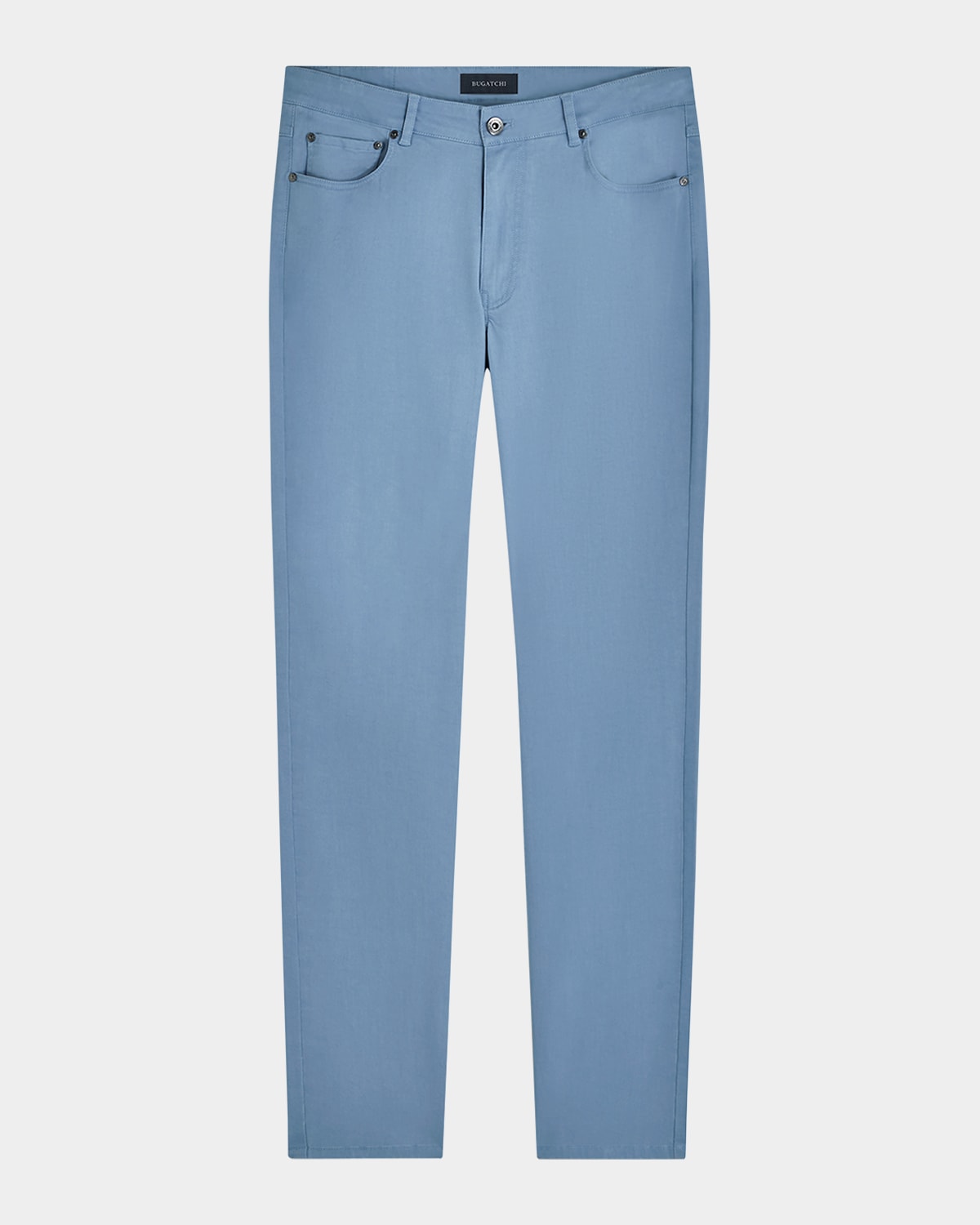 Bugatchi Preston Straight Leg Five Pocket Pants In Air Blue