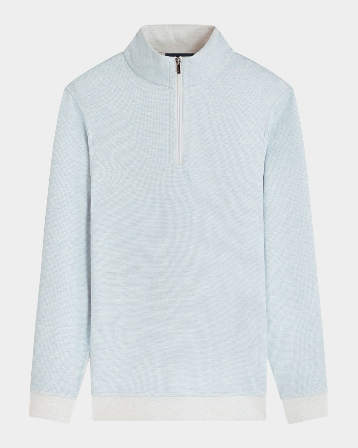 Bugatchi Men's Knit Quarter-zip Sweater In Chalk