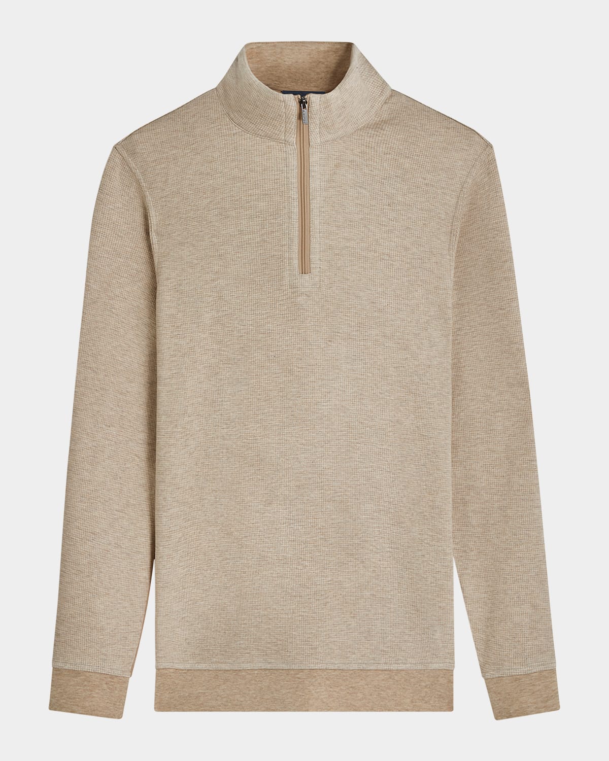 Bugatchi Men's Knit Quarter-zip Sweater In Sand