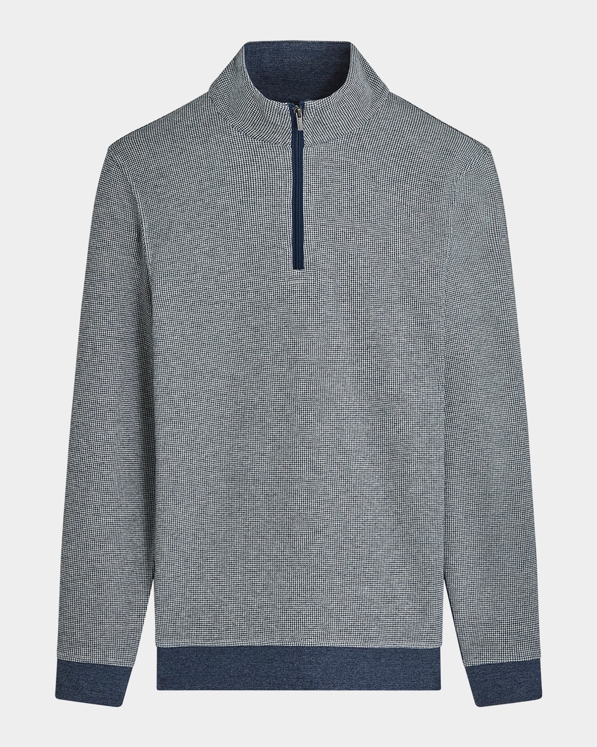 Bugatchi Men's Knit Quarter-zip Sweater In Navy