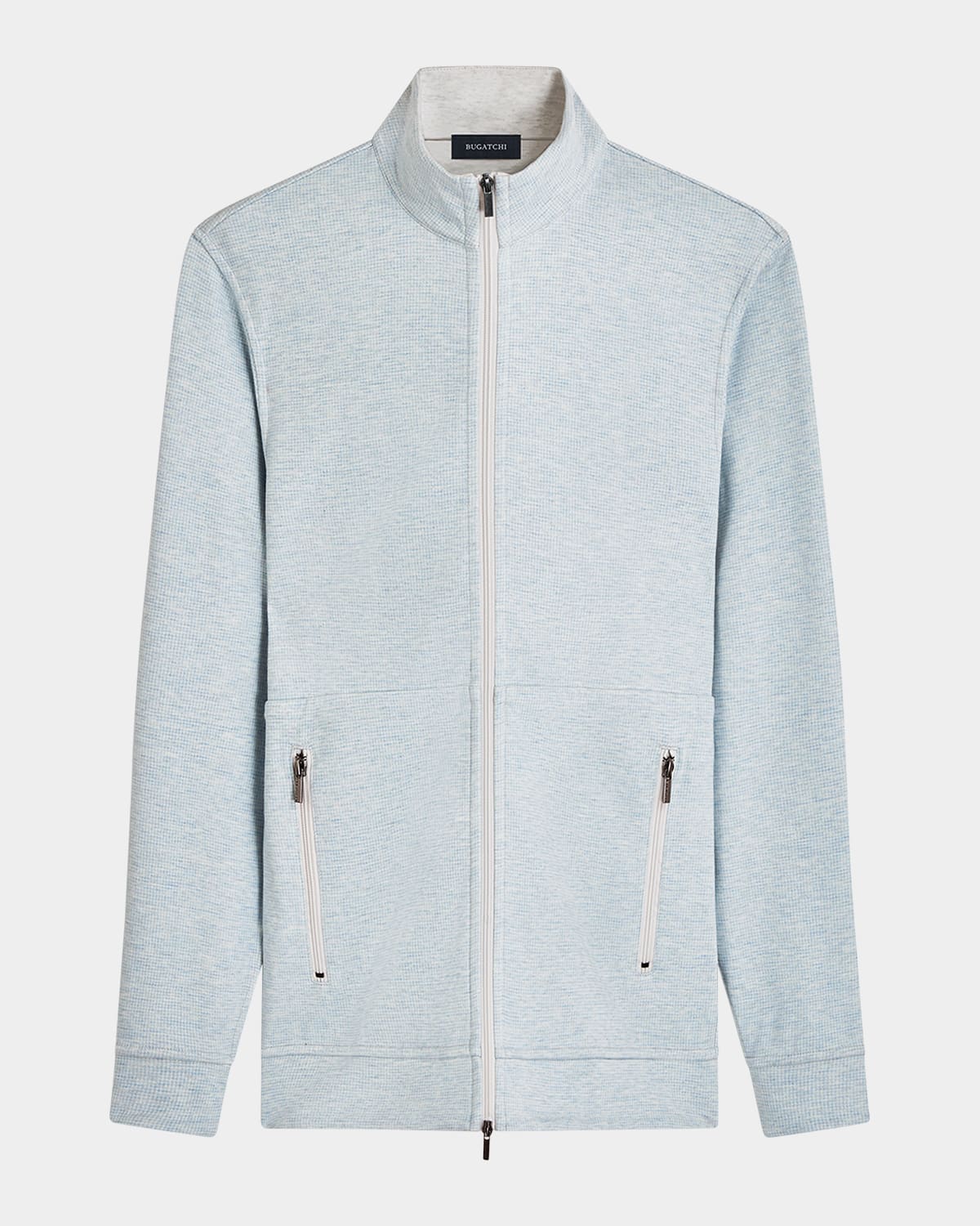 Shop Bugatchi Men's Reversible Track Jacket In Chalk