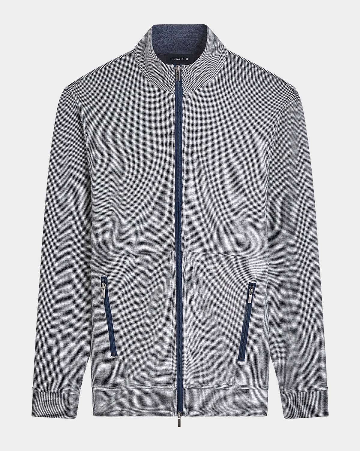 Shop Bugatchi Men's Reversible Track Jacket In Navy