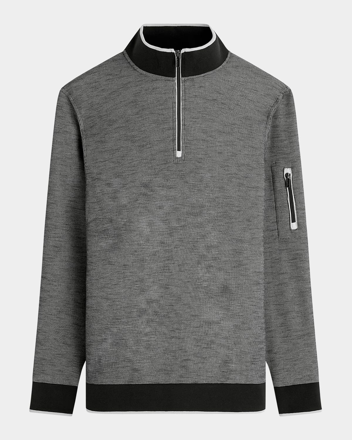 Men's Knit Quarter-Zip Sweater