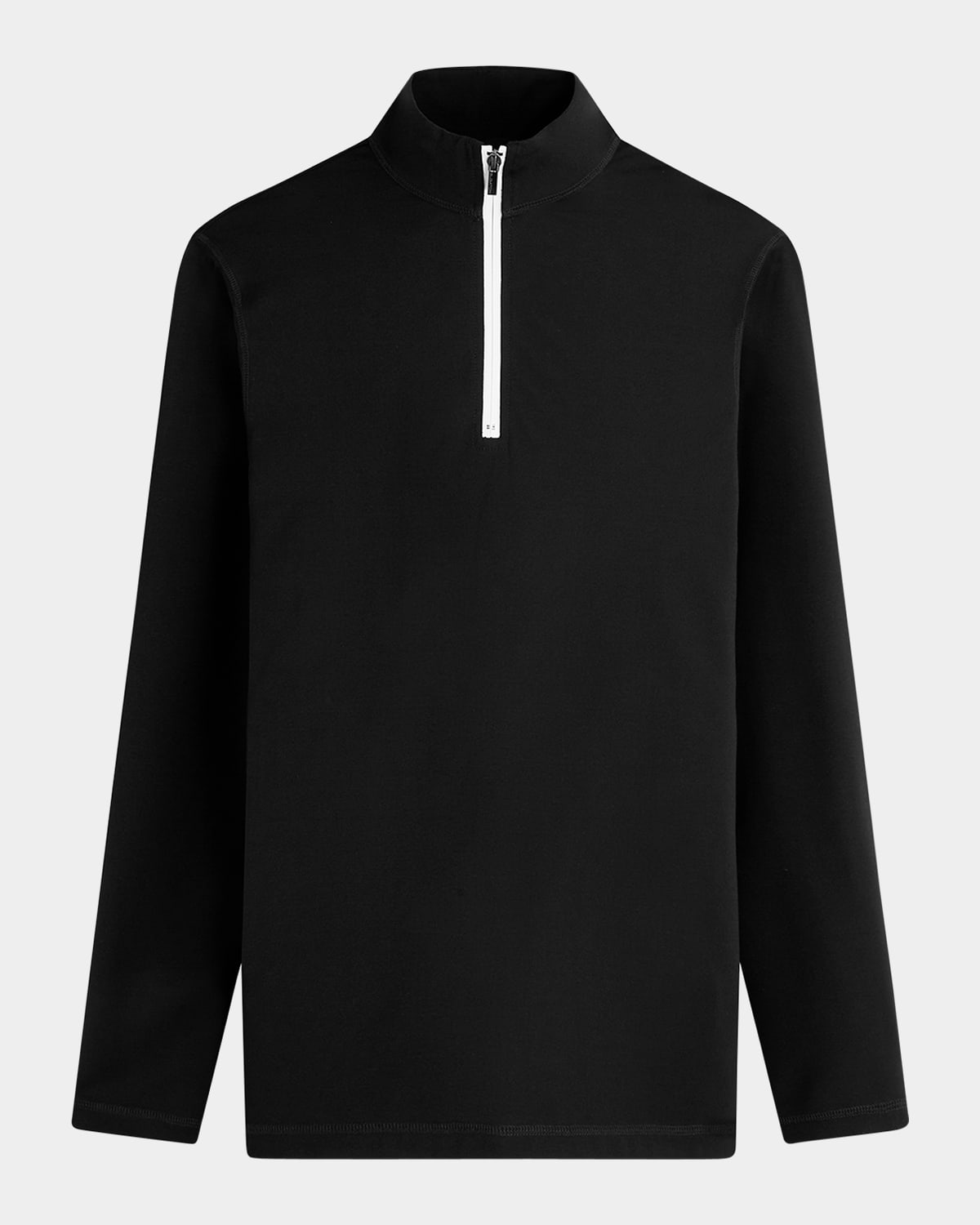 Bugatchi Men's Quarter-zip Knit Sweater In Black