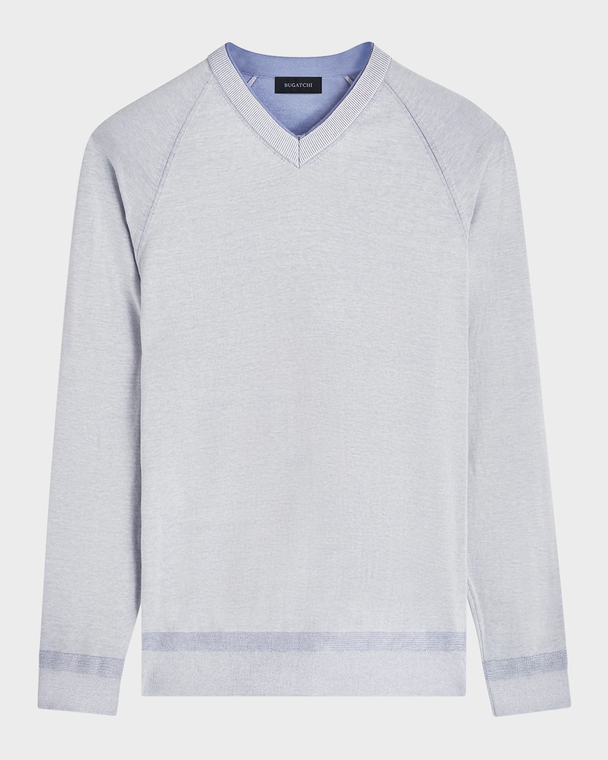 Bugatchi Men's Cotton-silk V-neck Sweater In Lilac