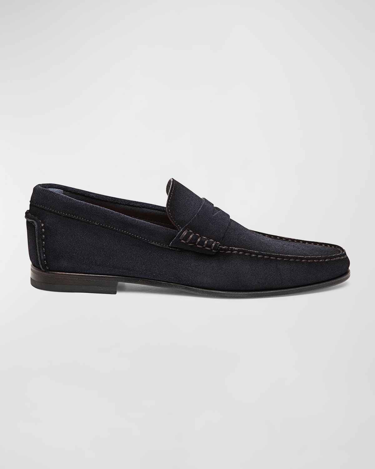 Shop Santoni Men's Ikangia Suede Penny Loafers In Blue