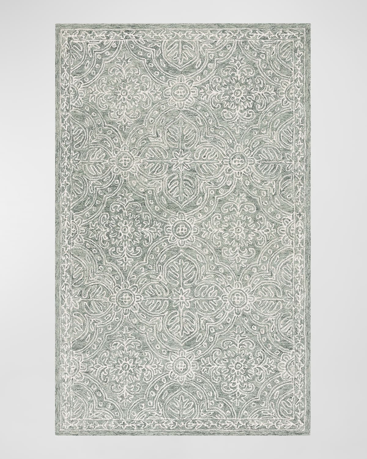 Shop Lauren Ralph Lauren Etienne Hand-tufted Rug, 4' X 6' In Sage, Ivory