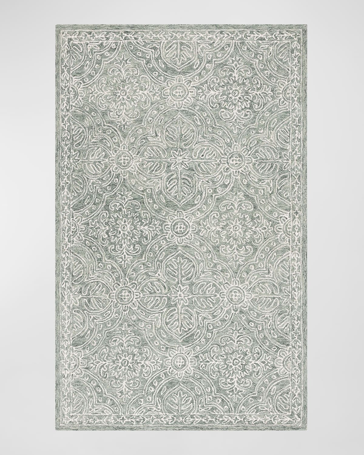 Shop Lauren Ralph Lauren Etienne Hand-tufted Rug, 5' X 8' In Sage, Ivory