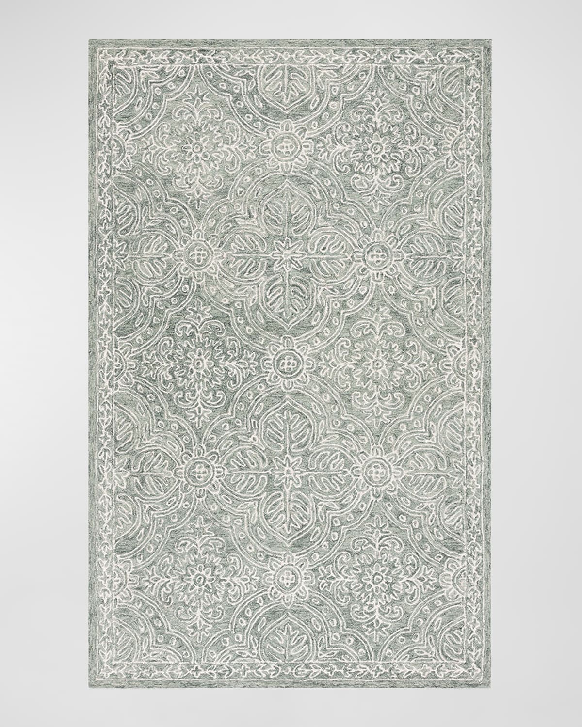 Shop Lauren Ralph Lauren Etienne Hand-tufted Rug, 6' X 9' In Sage, Ivory