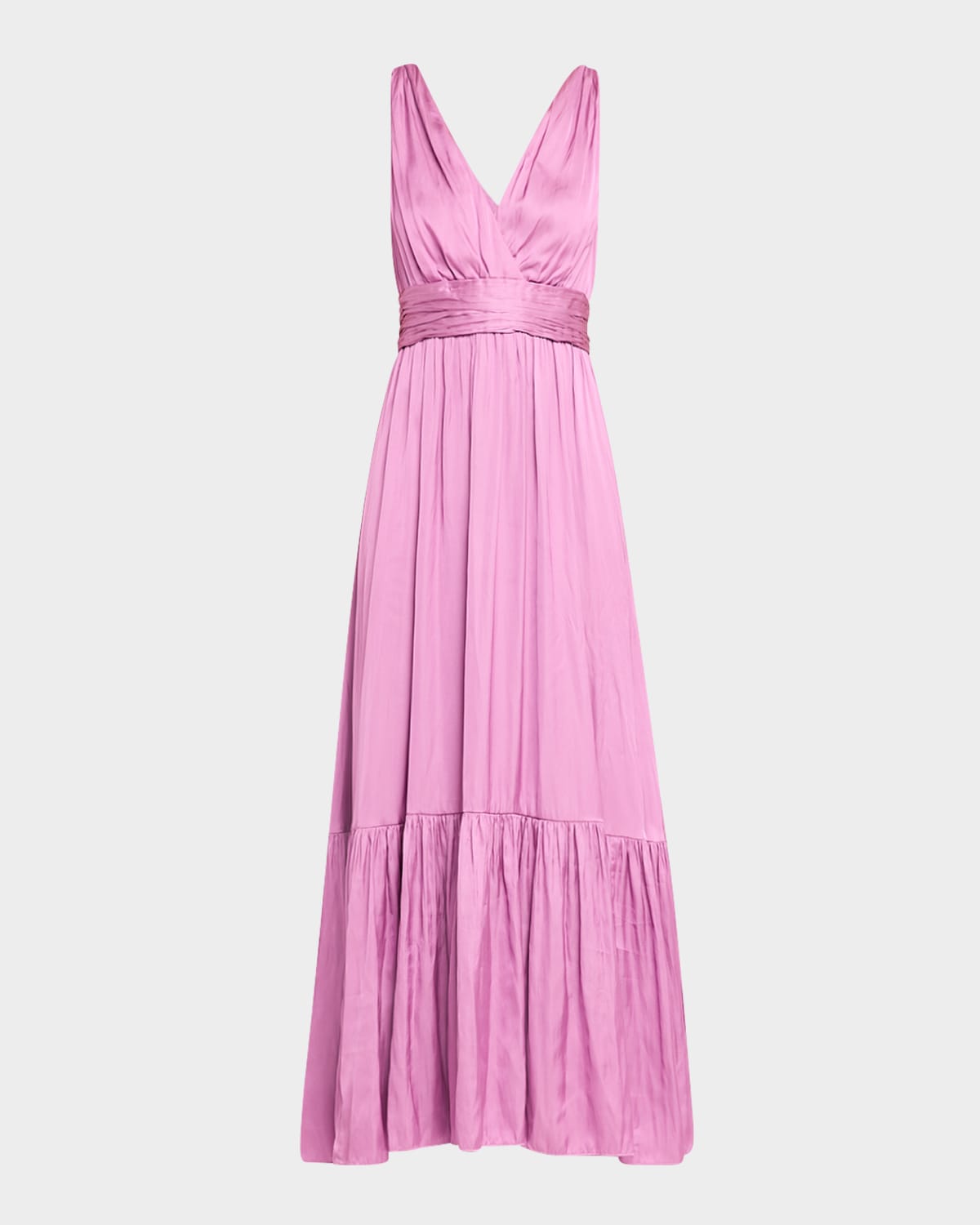 Ashton Sleeveless Ruched Maxi Dress