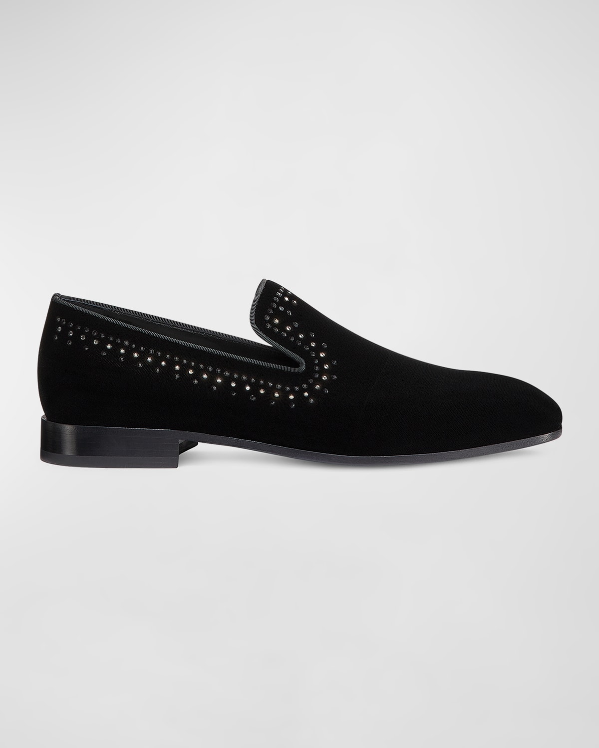 Weitzman Men's Premiere Party Loafers In Black/black Multi