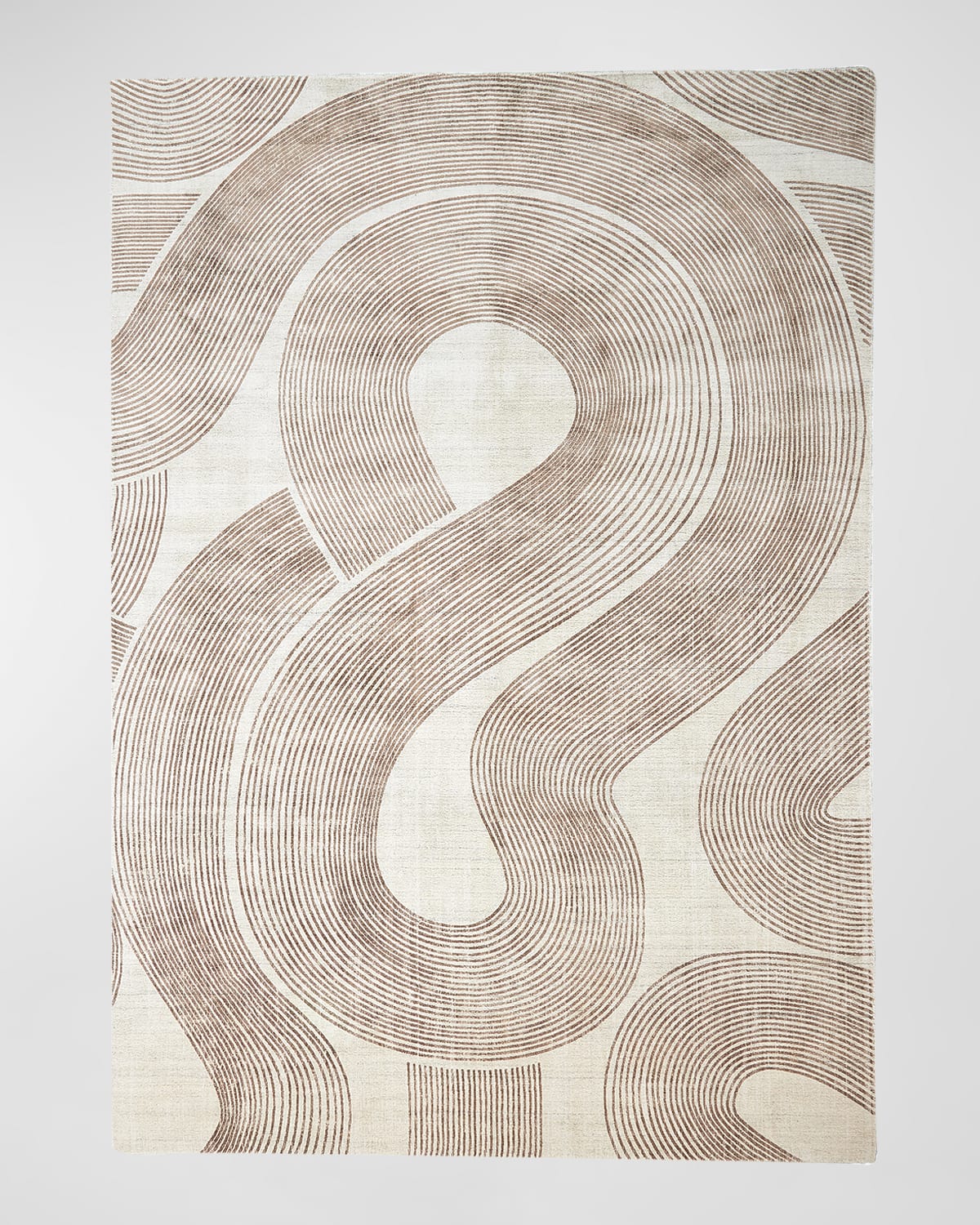 Global Views Wander Machine-woven Rug, 9' X 12' In Tan