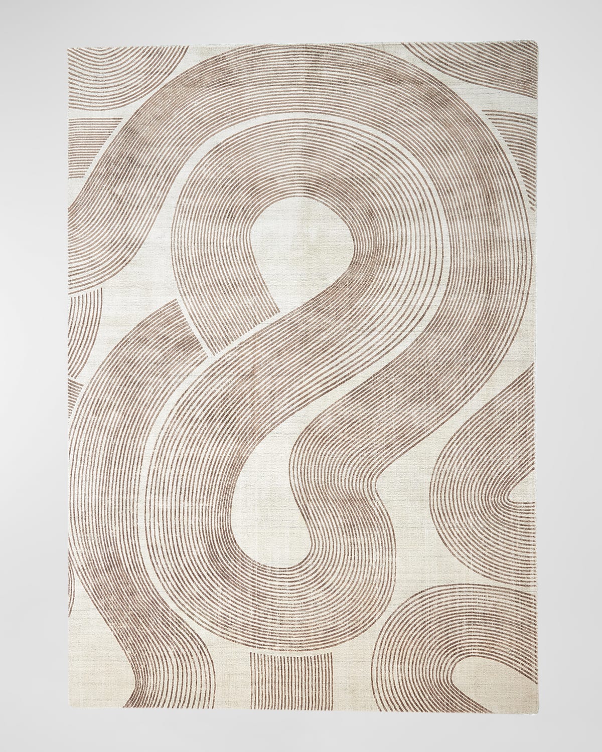 Global Views Wander Machine-woven Rug, 10' X 14' In Tan