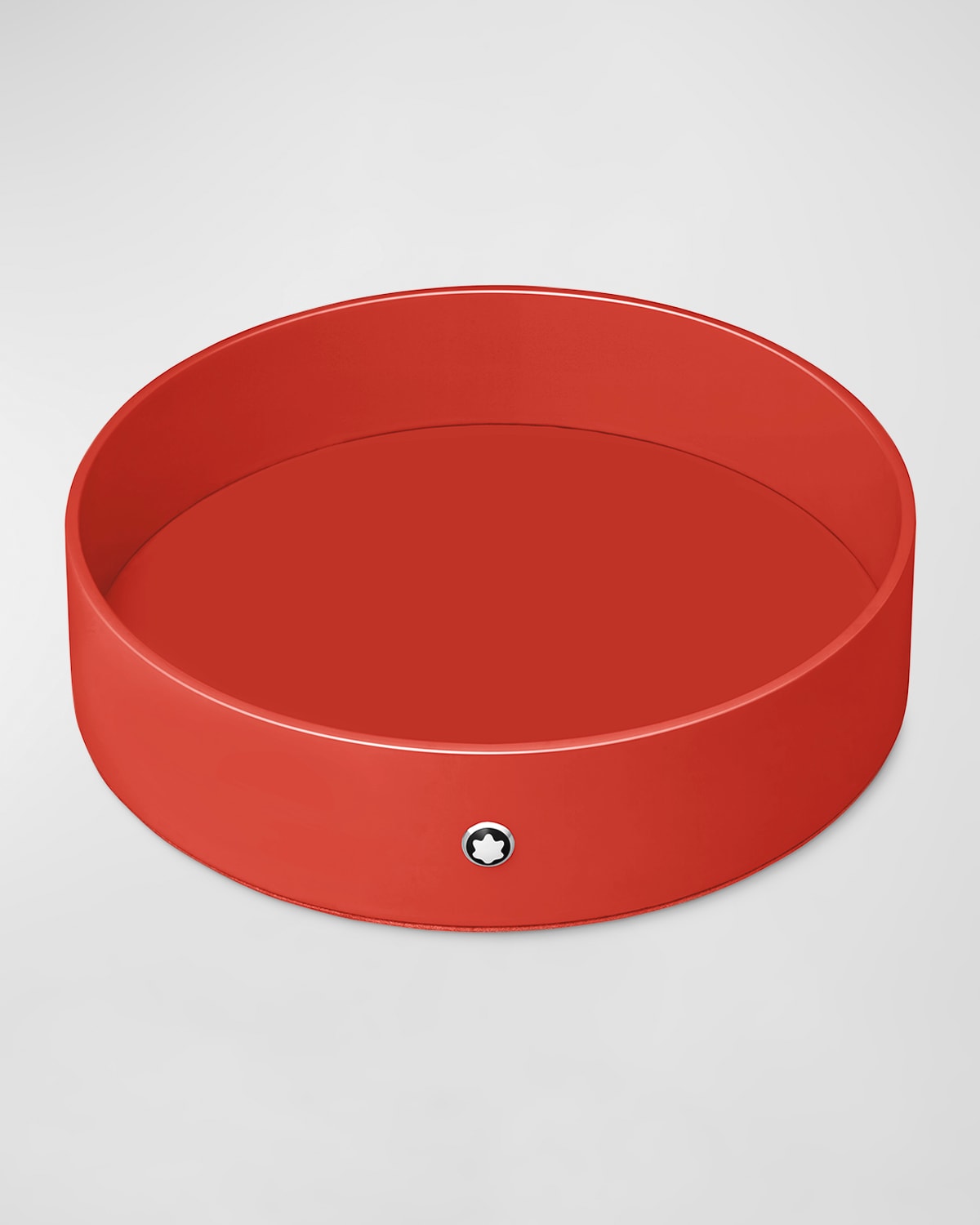 Montblanc Men's Large Round Desk Tray In Red