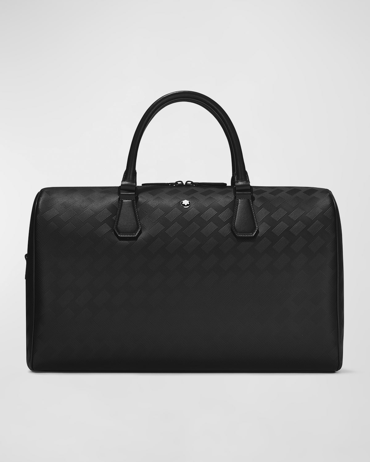 Shop Montblanc Men's Extreme 3.0 Embossed Leather Duffel Bag In Black