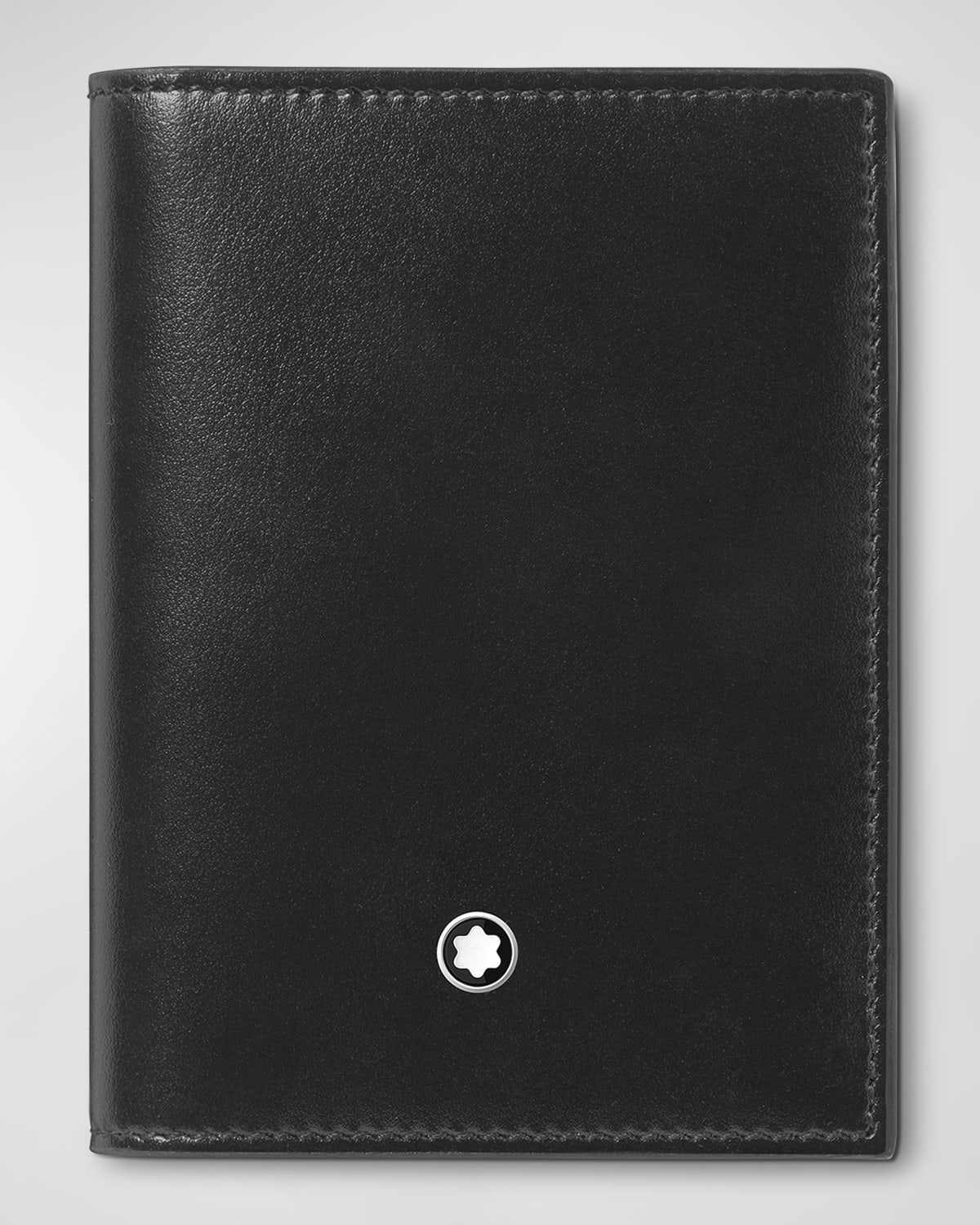 Shop Montblanc Men's Meisterstuck Bifold Card Holder In Black
