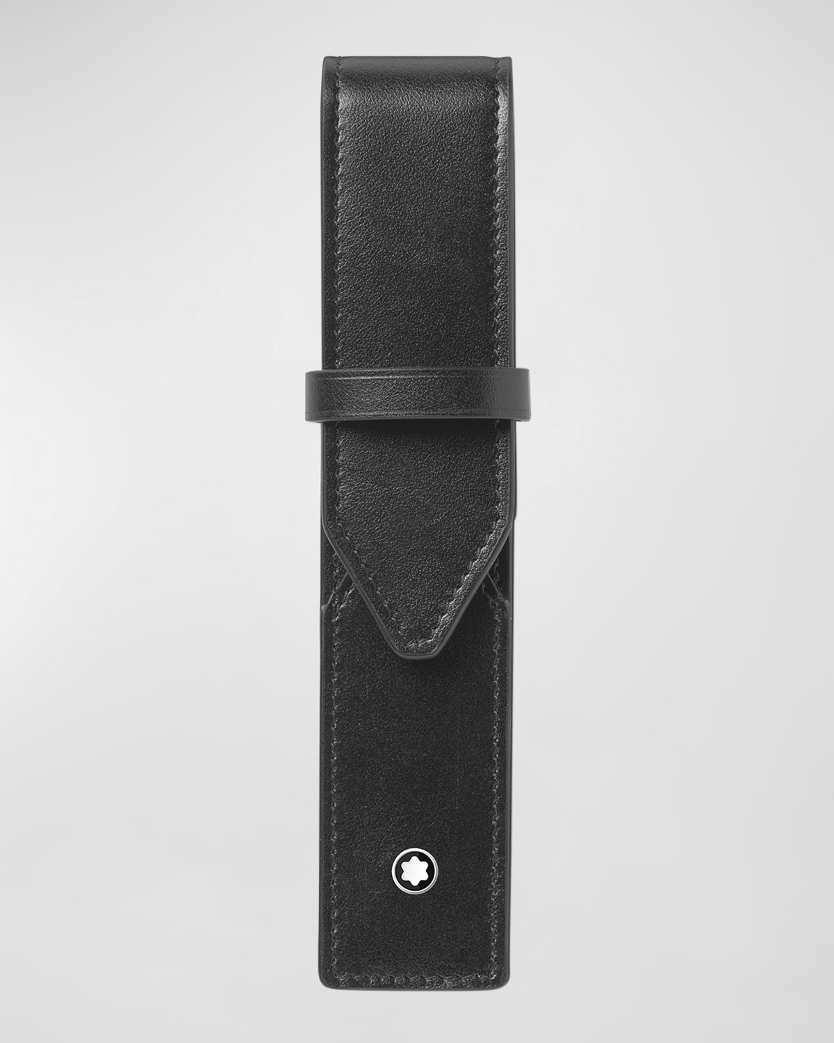 Shop Montblanc Men's Meisterstuck Leather 1-pen Pouch In Black