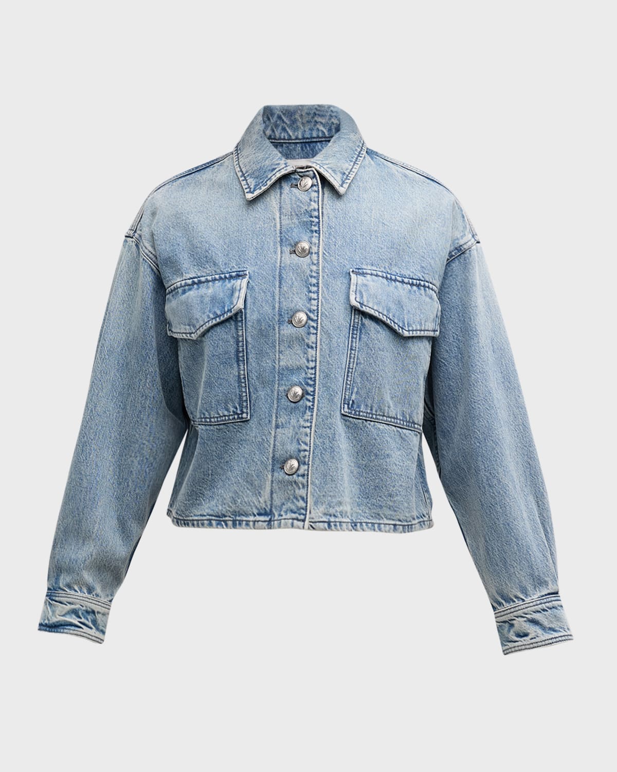 Shop Rag & Bone Jaiden Denim Shirt Jacket In Elle