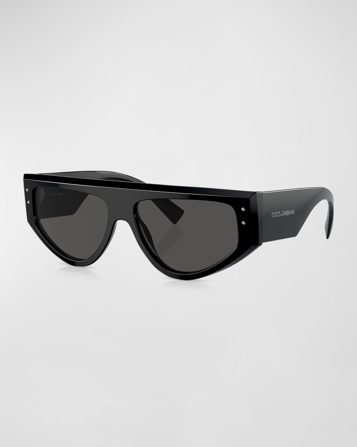 Dolce & Gabbana Men's Dg4661 Acetate Rectangle Sunglasses In Black