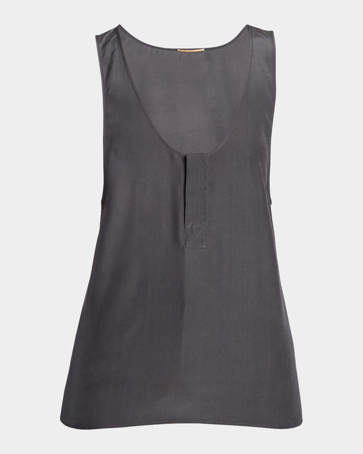 Scoop-Neck Silk Tank Top
