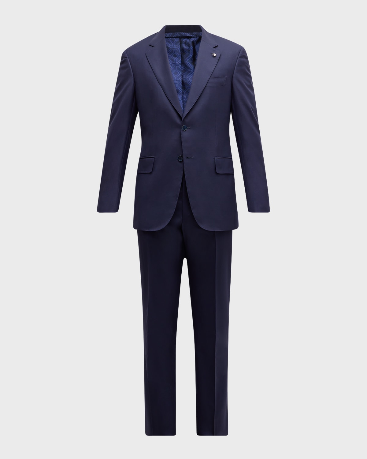 Men's Classic Solid Wool Suit