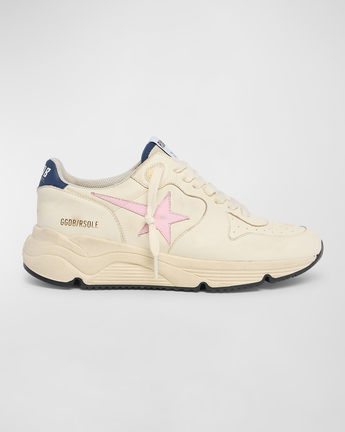 Golden Goose Running Sole Sneakers In Whiteiceorchid Pinkmedieval Blue