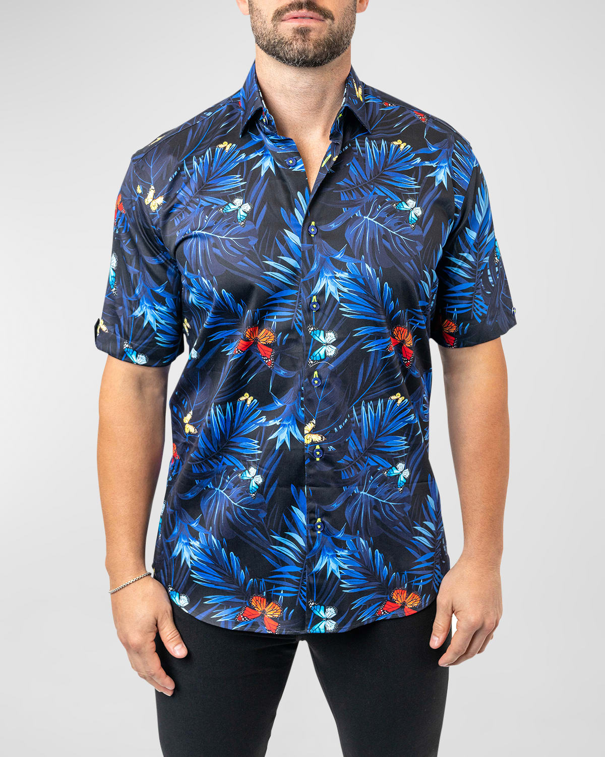 Men's Galileo Butterfly Palm Sport Shirt