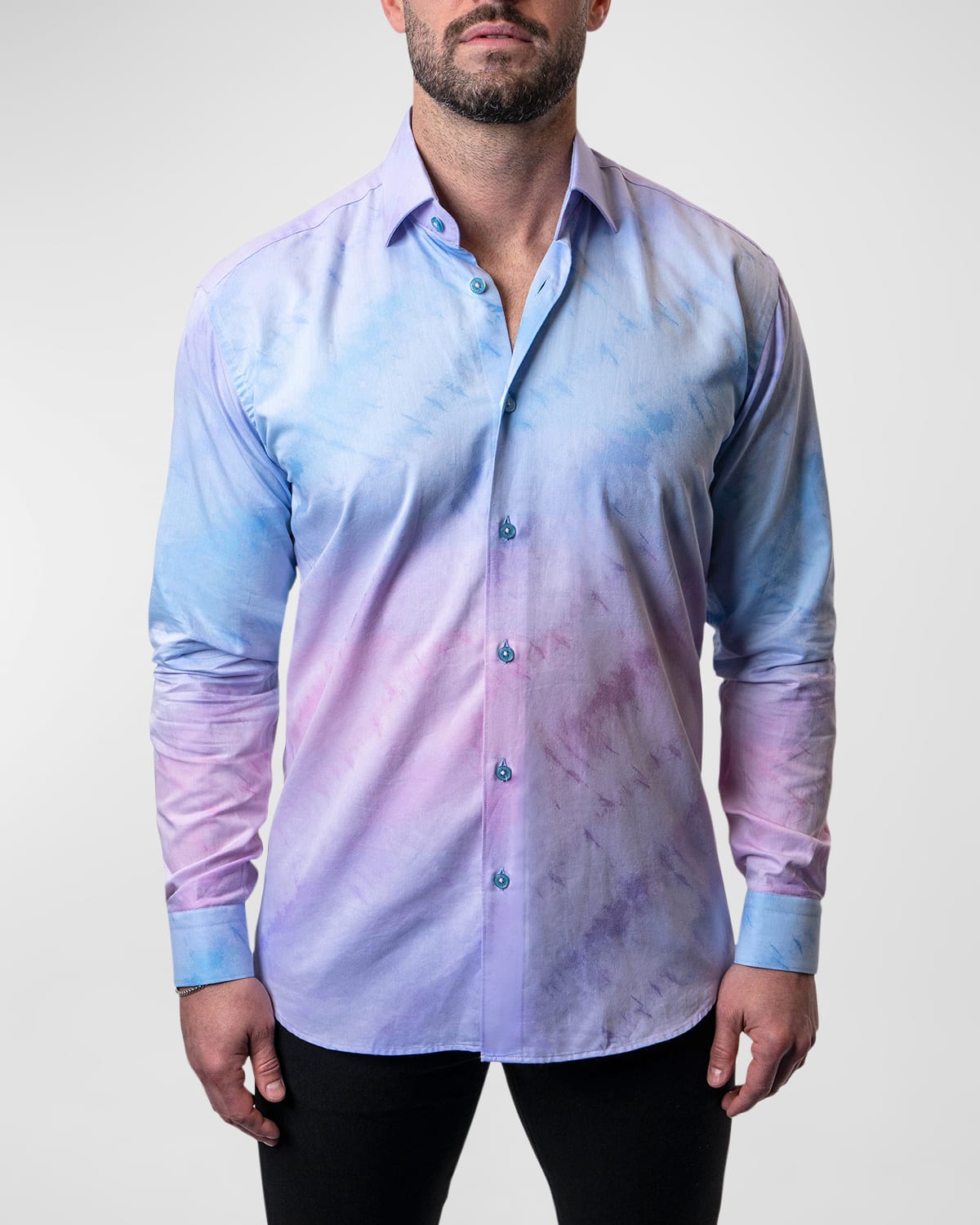 Shop Maceoo Men's Fibonacci Liter Dress Shirt In Multi