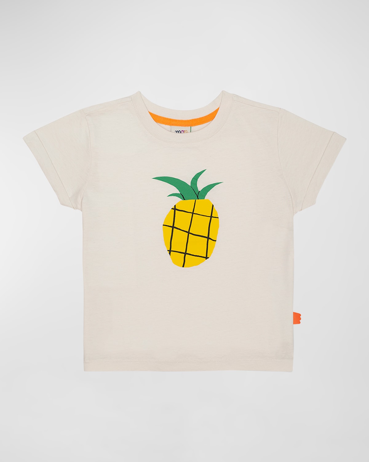 Mon Coeur Kids' Girl's Pineapple T-shirt In Naturalmulti