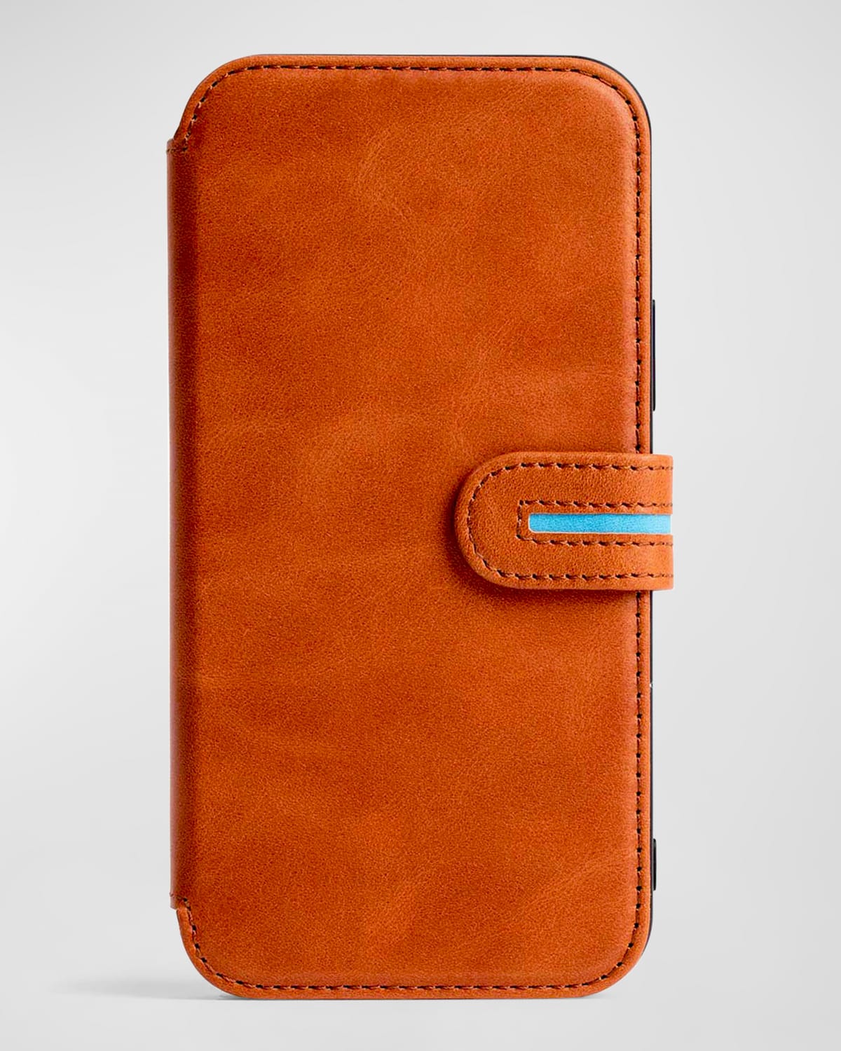 Shop Bluebonnet Iphone 15 Pro Leather Wallet Case In Tuscan Tan