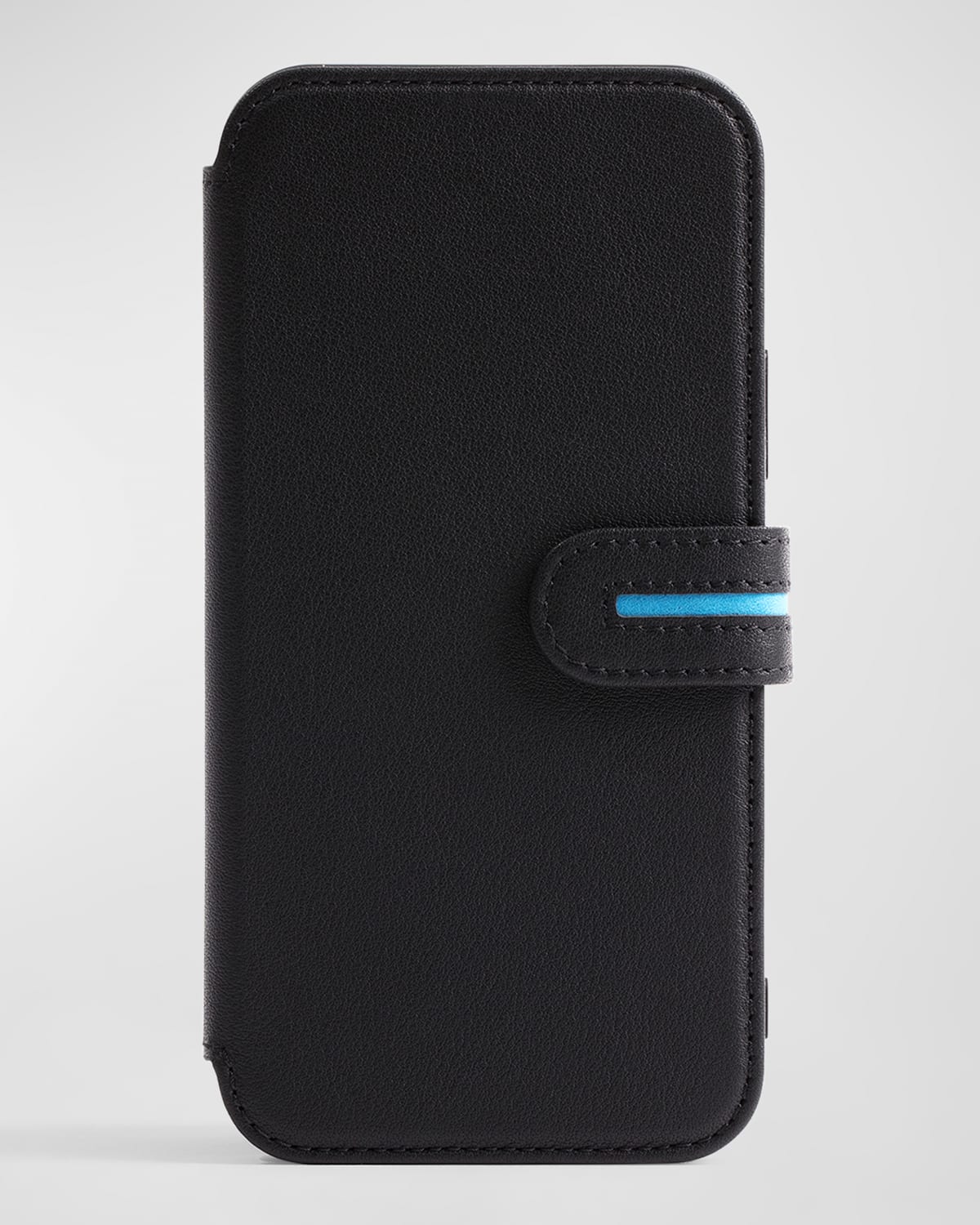 Shop Bluebonnet Iphone 15 Pro Max Leather Wallet Case In Black