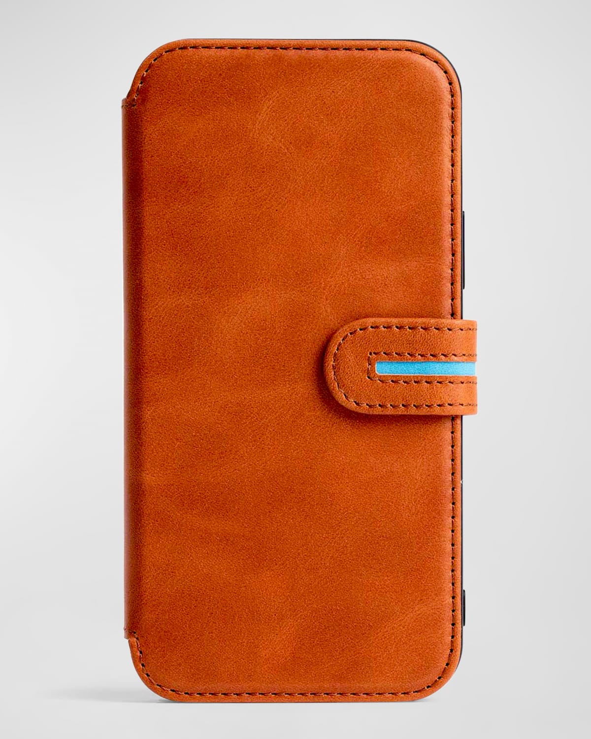 Shop Bluebonnet Iphone 15 Pro Max Leather Wallet Case In Tuscan Tan