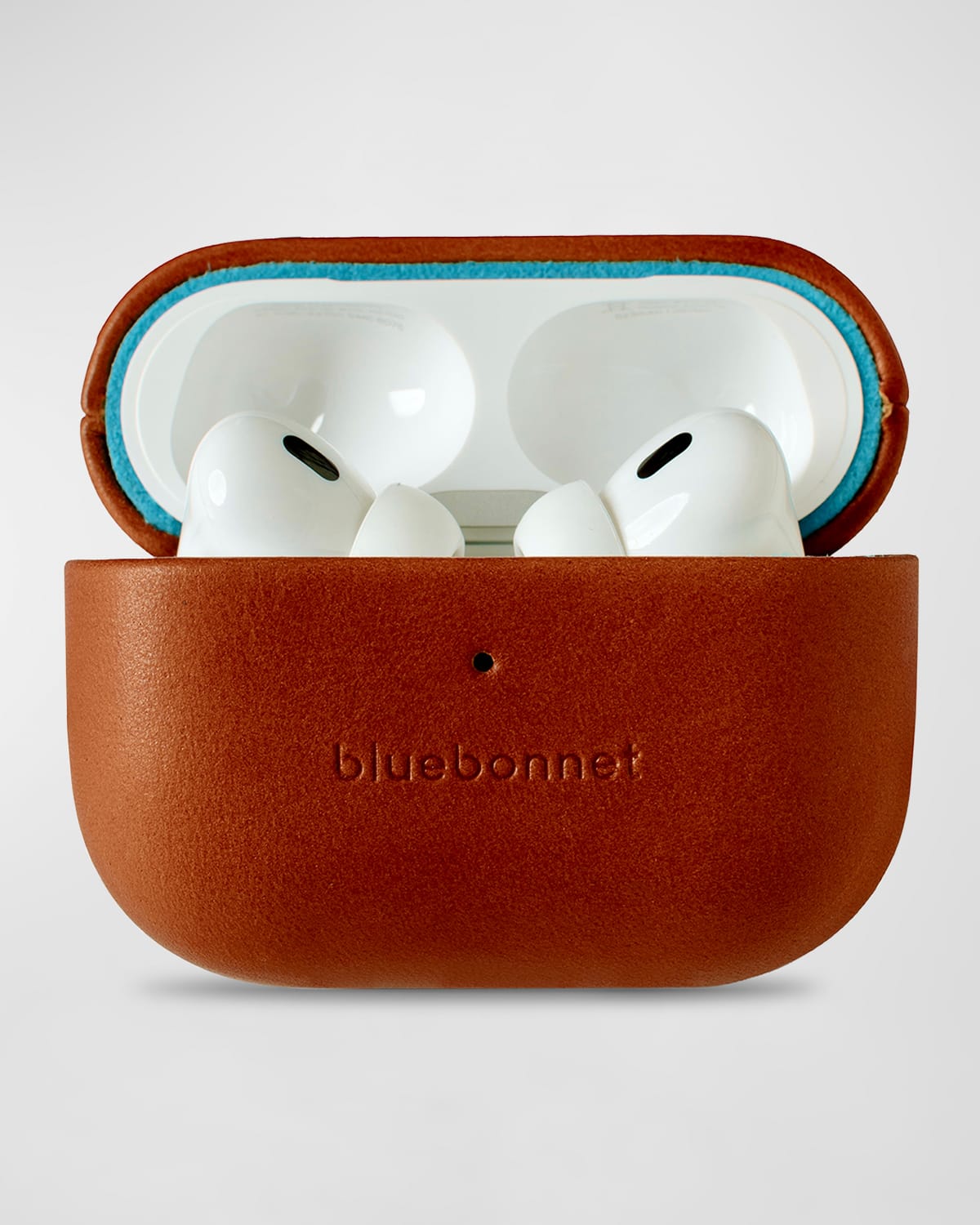 Shop Bluebonnet Leather Case For Airpods Pro (1st & 2nd Gen) In Saddle Tan