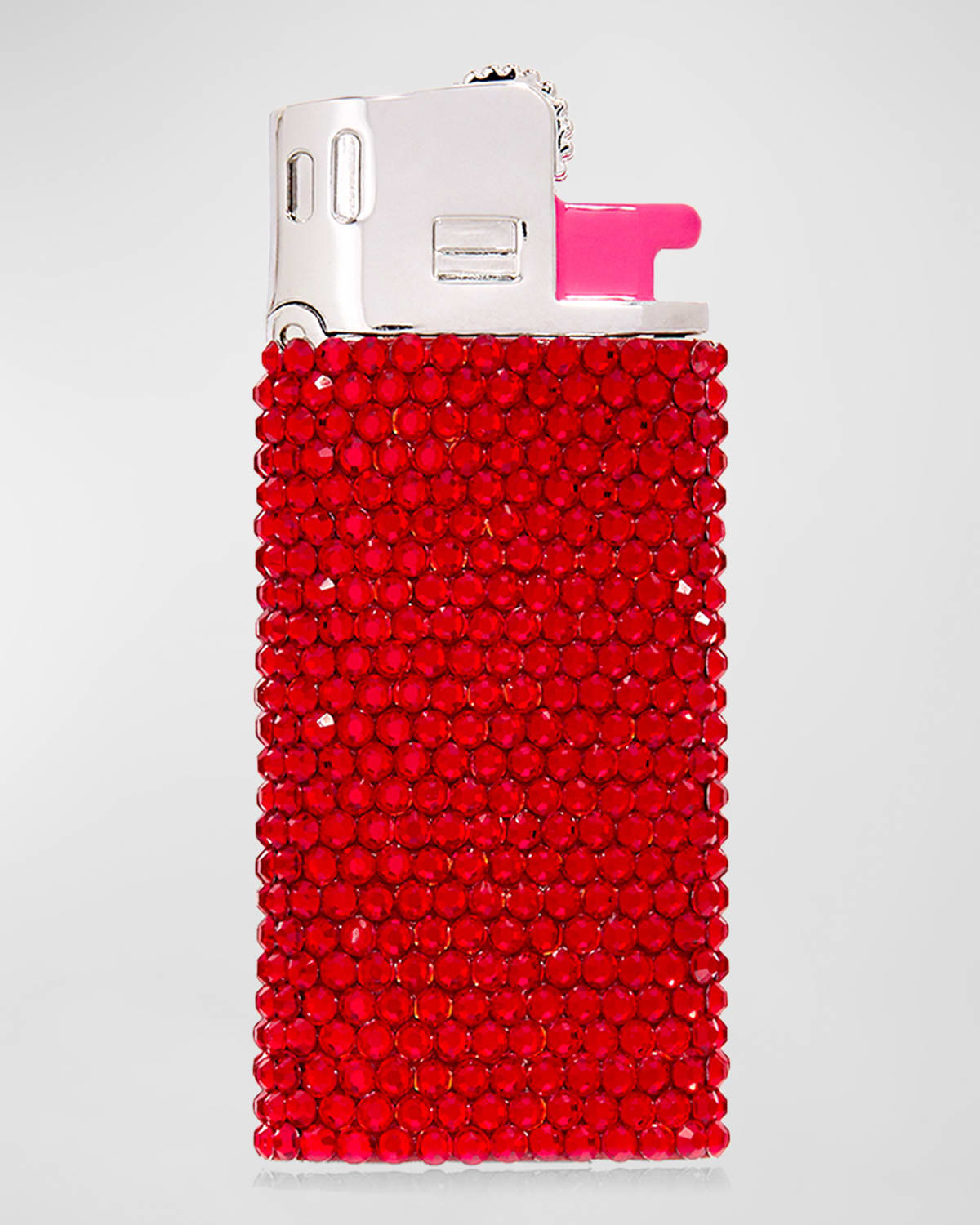 Judith Leiber Got A Light Flame Crystal Pillbox In Red