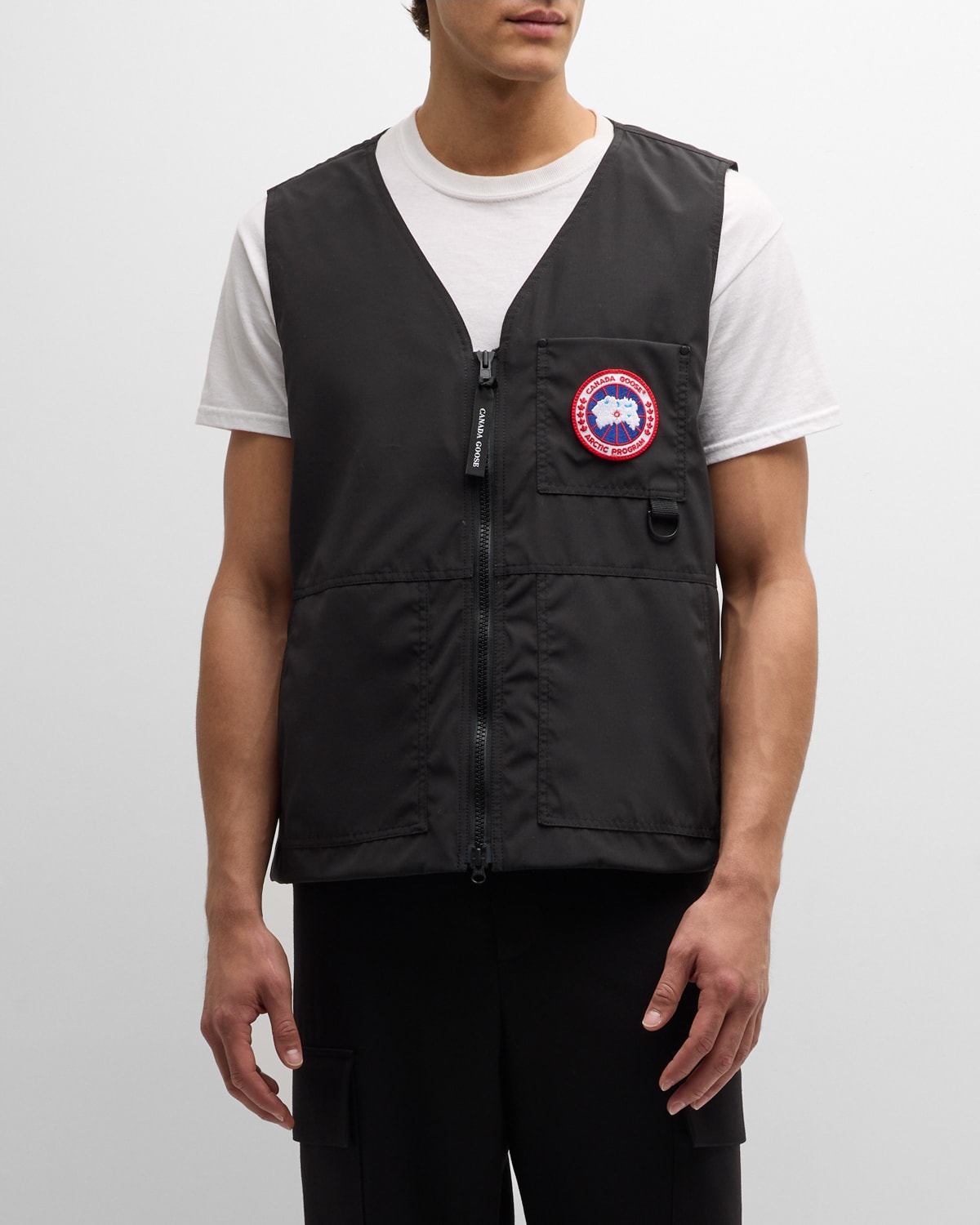 Shop Canada Goose Men's Canmore Artic Tech Vest In Black
