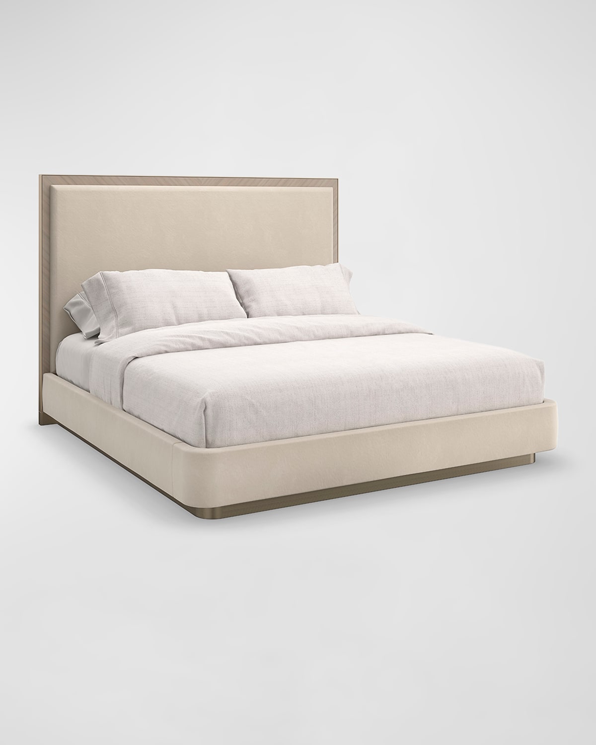 Shop Caracole Anthology King Bed In Pale Tan