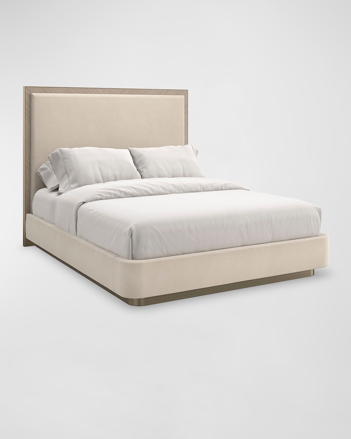 Shop Caracole Anthology Queen Bed In Pale Tan