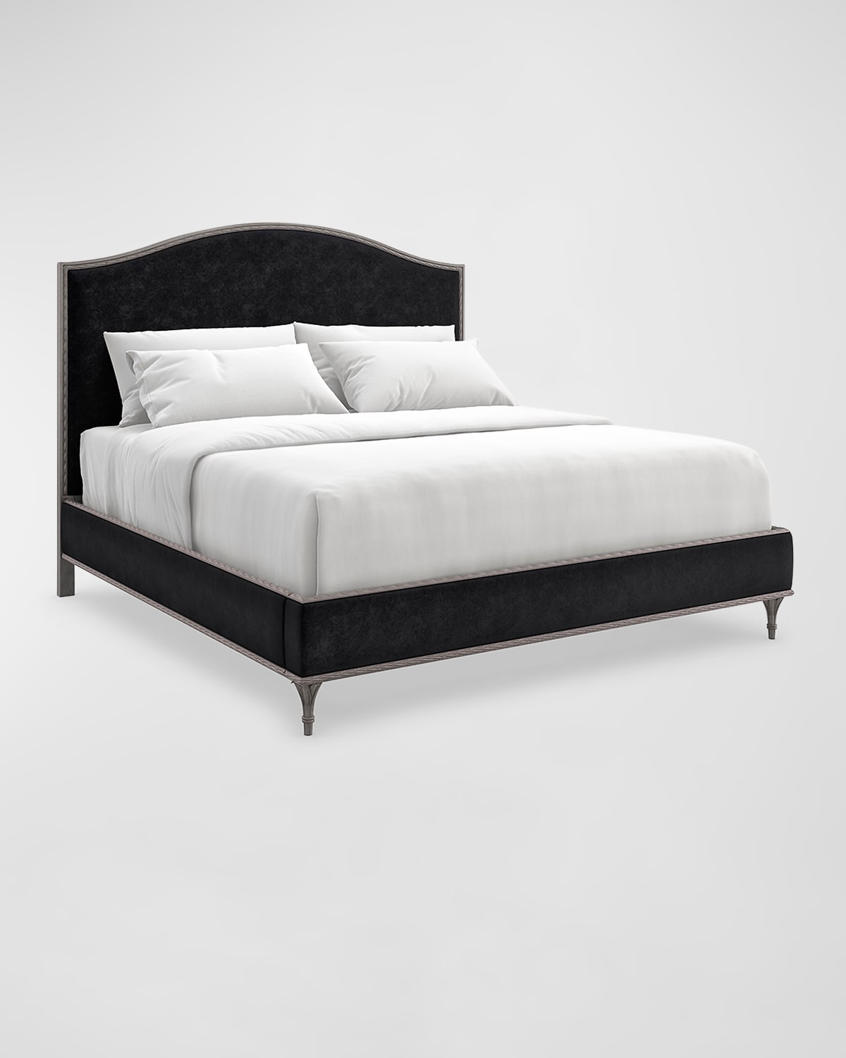 Caracole Fontainebleau Platform King Bed In Black