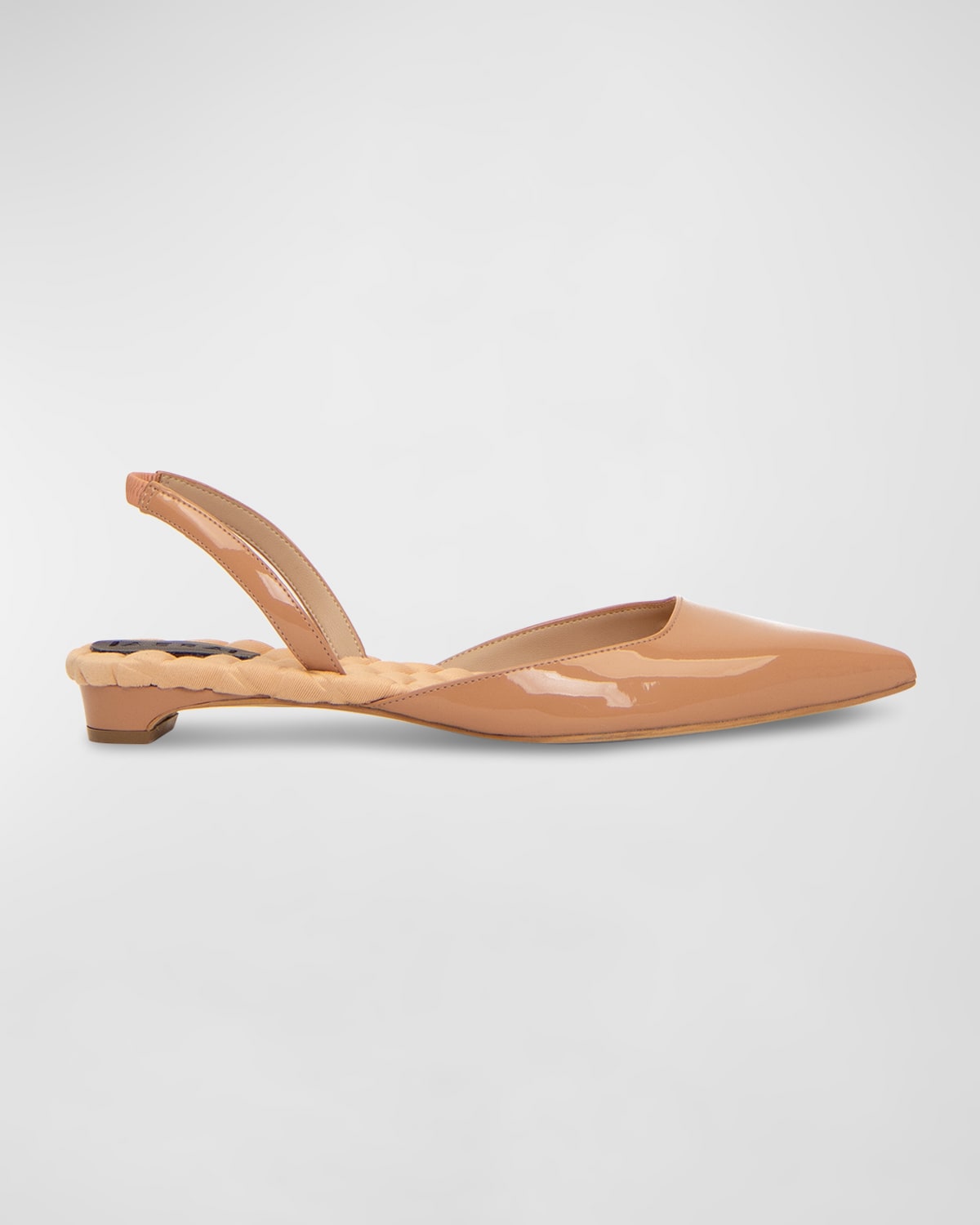 Claudia Vegan Patent Slingback Sandals