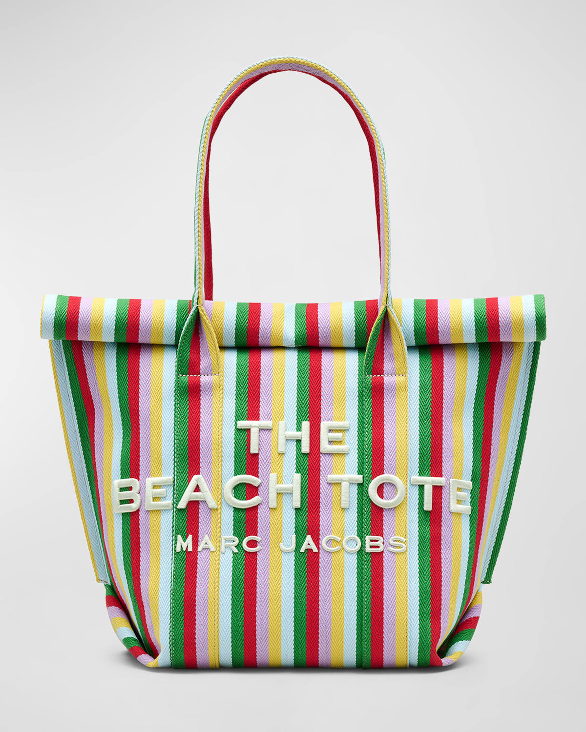 Marc Jacobs The Striped Jacquard Beach Tote Bag In Wisteria Multi
