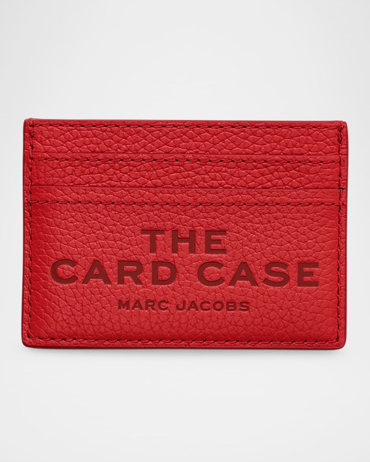 Marc Jacobs The Leather Card Case In True Red