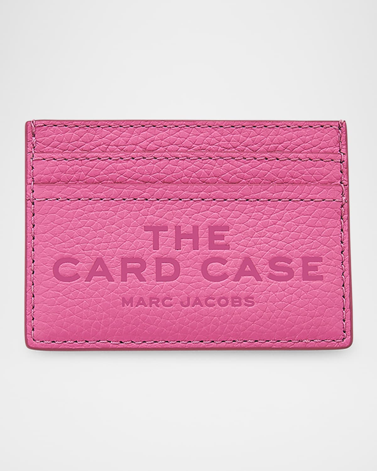 Marc Jacobs The Leather Card Case In Bow Pink