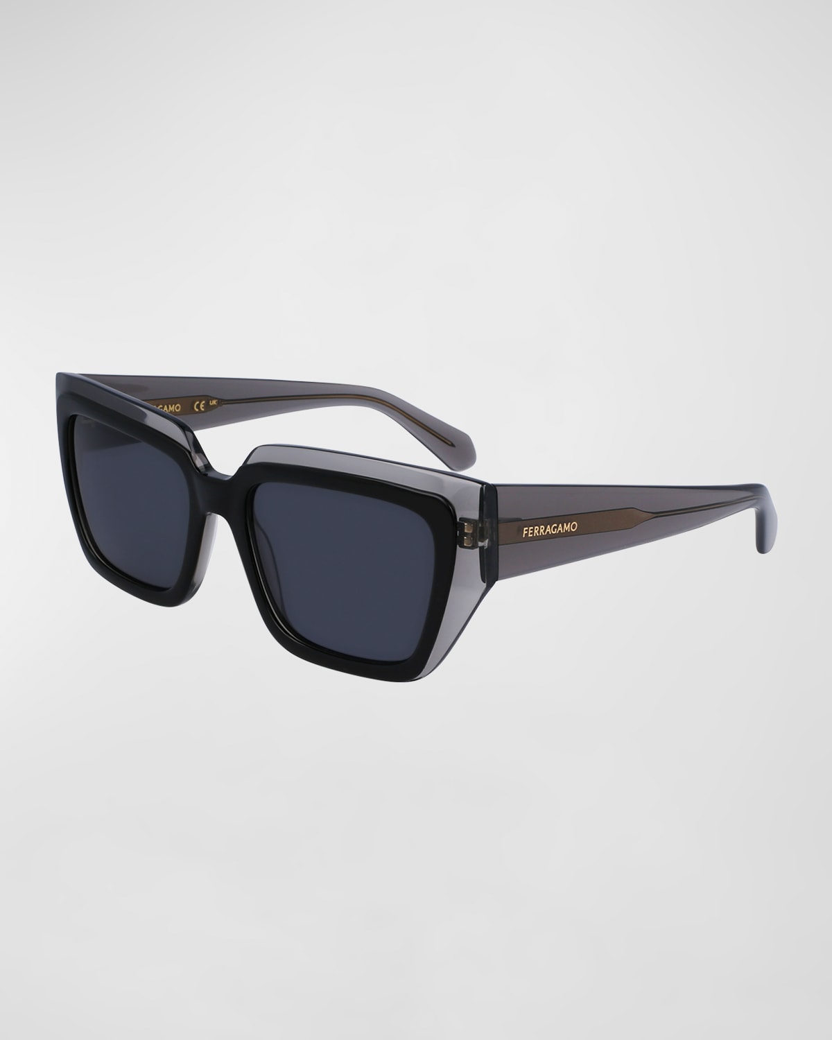 Ferragamo Eyewear Square Frame Sunglasses In Black