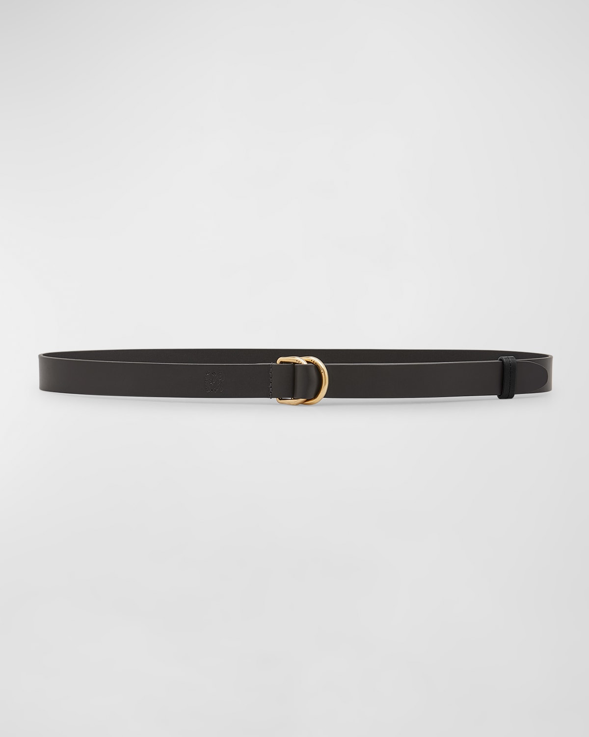 Il Bisonte Reversible Calf Leather Belt In Black