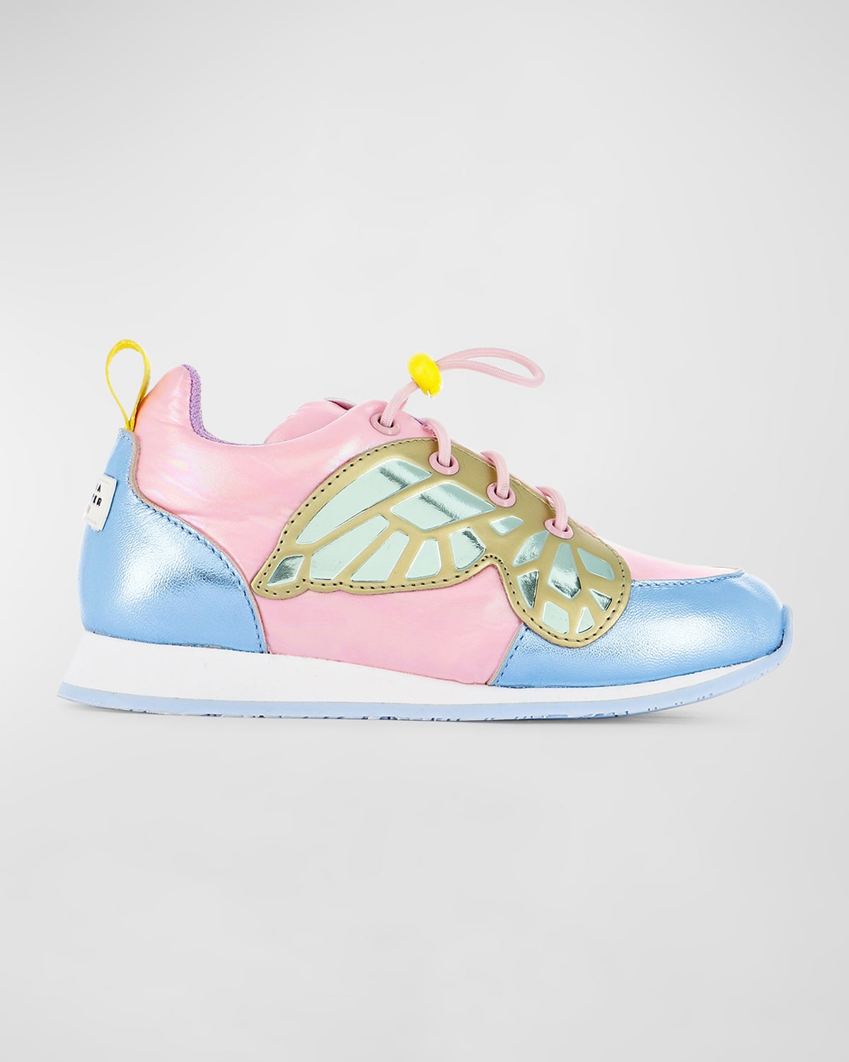 Shop Sophia Webster Girl's Chiara Butterfly Sneaker, Baby/toddler/kids In Multi Metallic