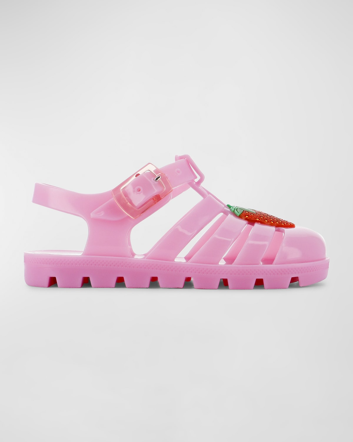 Shop Sophia Webster Girl's Strawberry Jelly Sandals, Baby/toddlers In Pink Strawberry