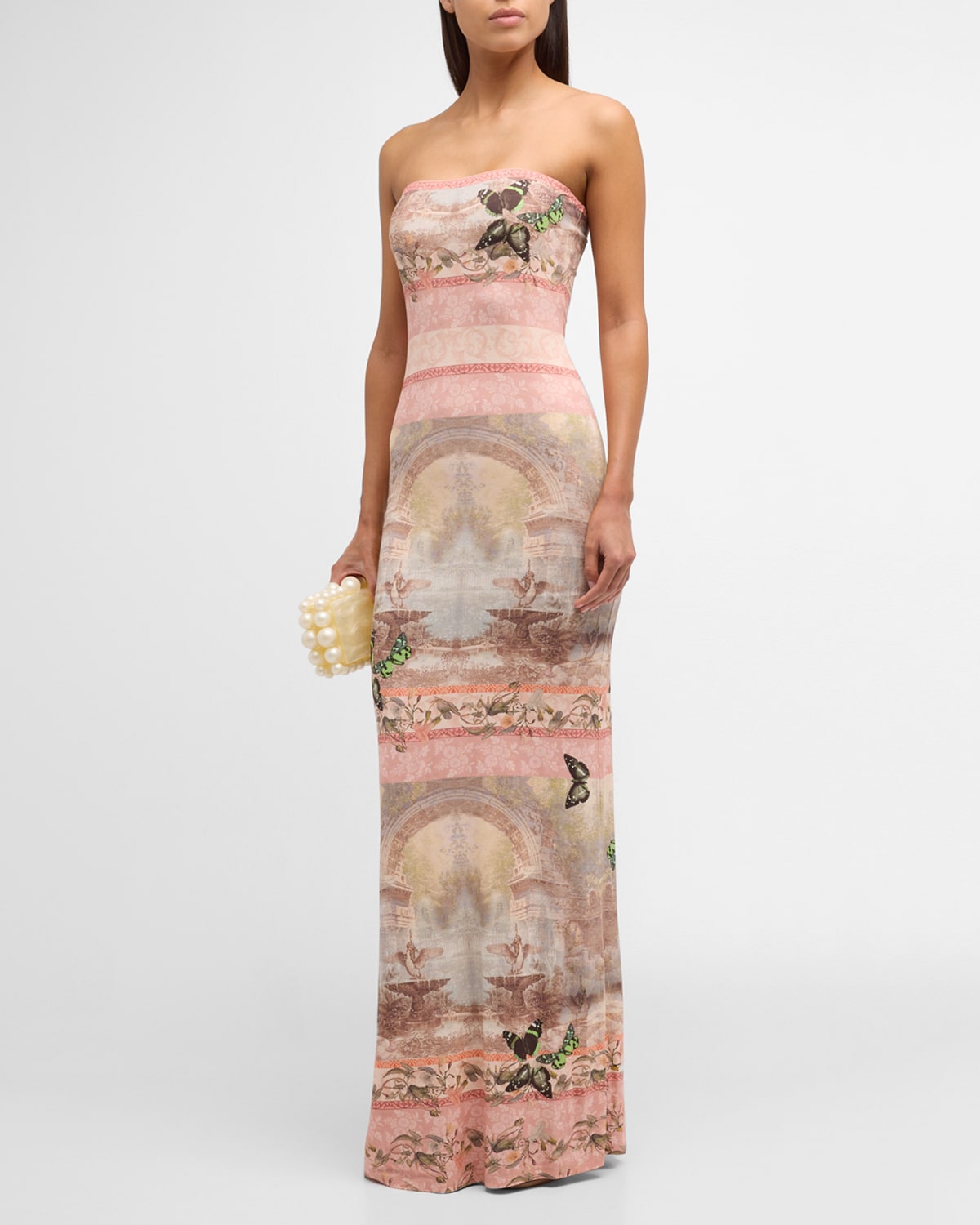 Shop Alice And Olivia Versailles Delora Strapless Ankle-length Dress